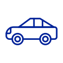 Blue car icon