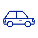 Blue car icon