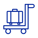 Luggage cart icon