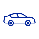 Blue car icon