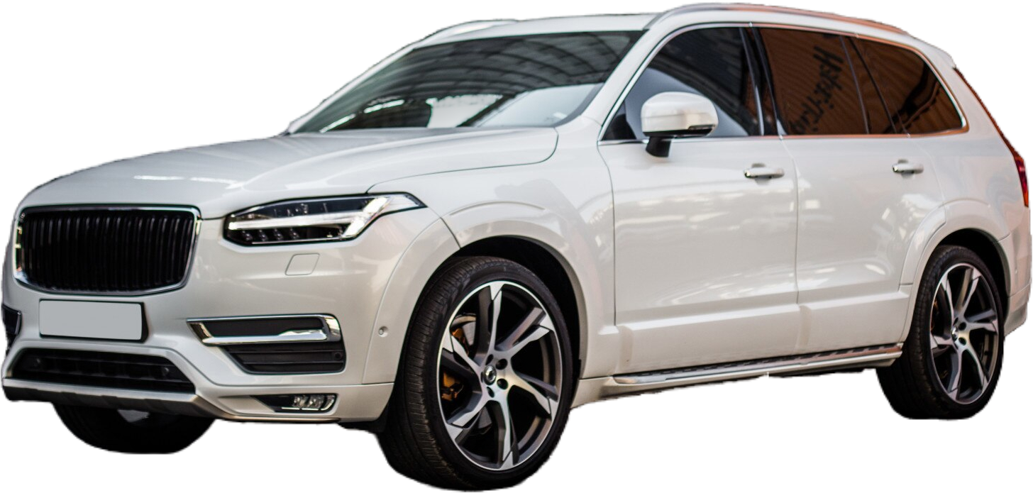 White luxury SUV car